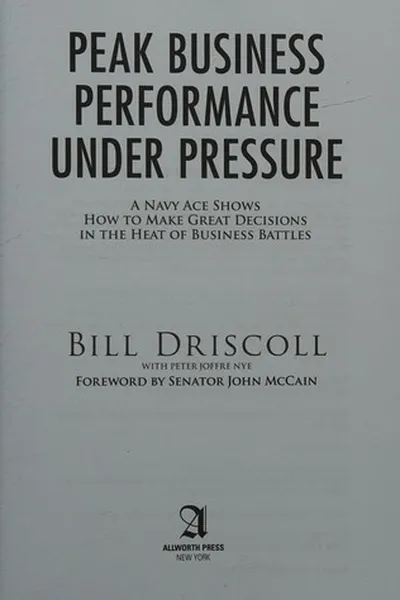 Capa de Peak business performance under pressure