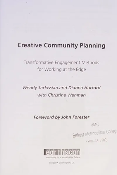 Capa de Creative community planning