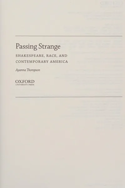 Capa de Passing Strange