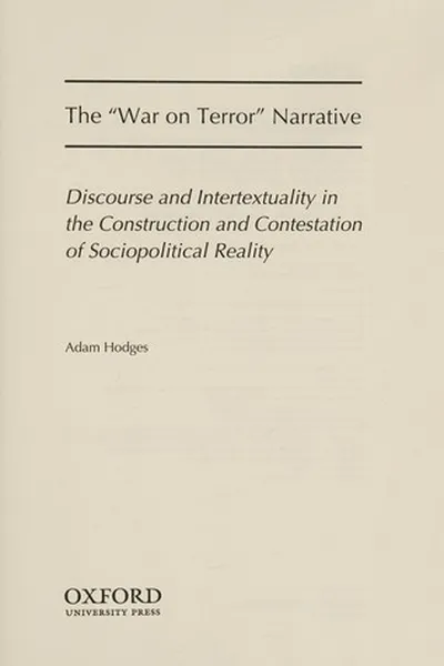 Capa de The "War on terror" narrative
