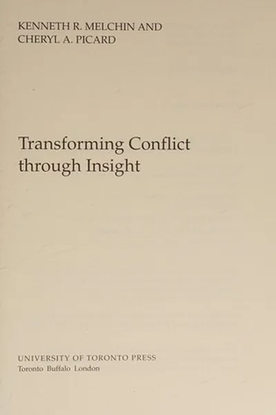 Capa de Insight and Conflict