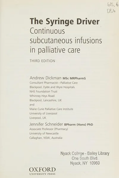 Capa de The syringe driver