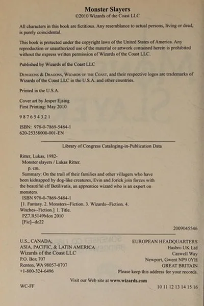 Capa de Monster slayers