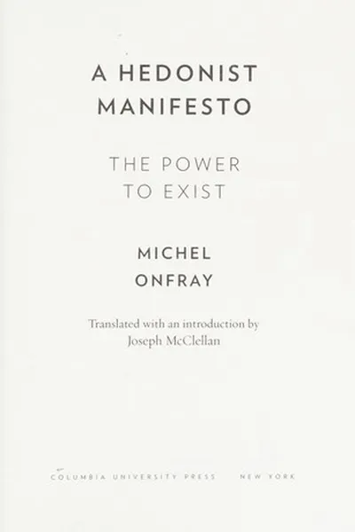 Capa de A hedonist manifesto