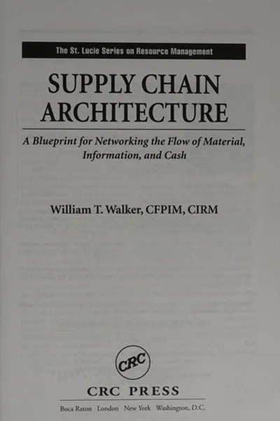 Cover of Supply chain architecture