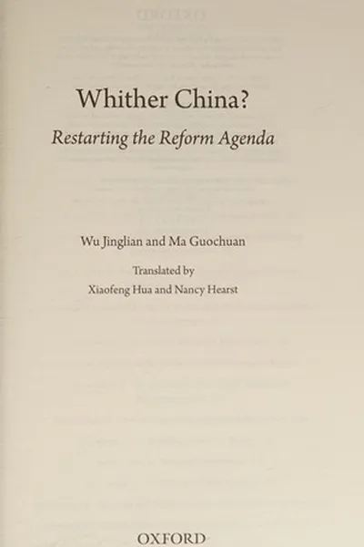 Capa de Whither China?