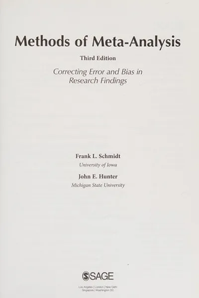 Capa de Methods of Meta-Analysis