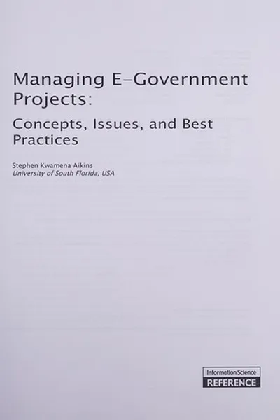 Capa de Managing e-government projects