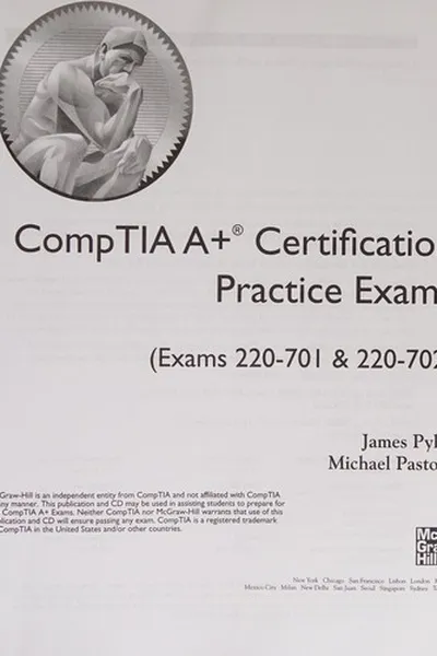 Capa de CompTIA A+ certification practice exams