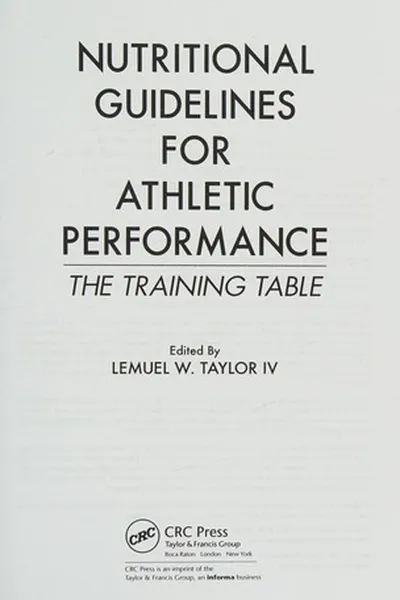 Capa de Nutritional guidelines for athletic performance