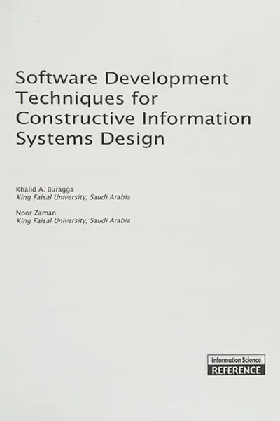 Capa de Software development techniques for constructive information systems design