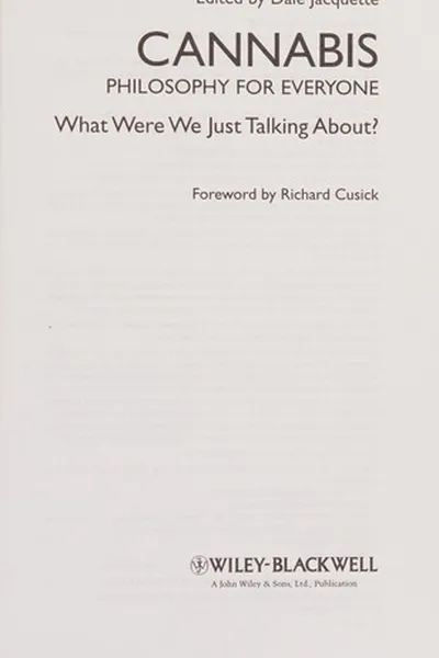 Capa de Cannabis & philosophy