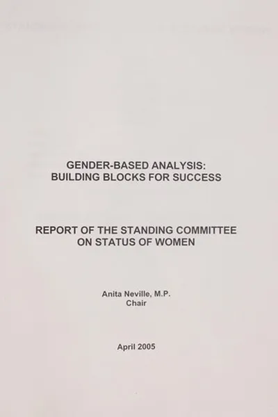 Capa de Gender-based analysis