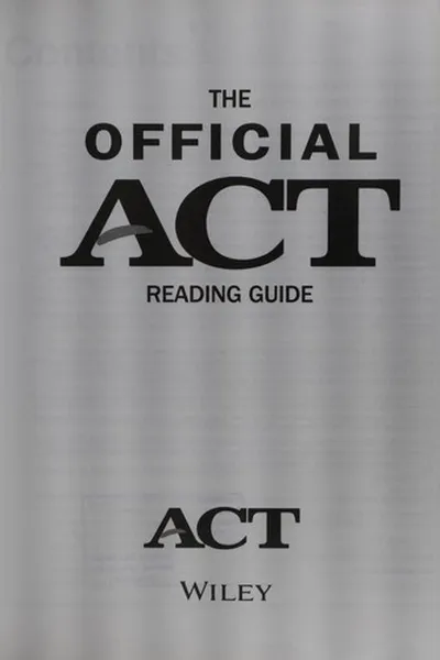 Capa de Official ACT Reading Guide
