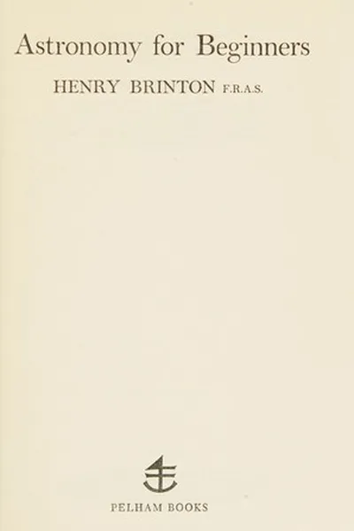 Capa de Astronomy for beginners