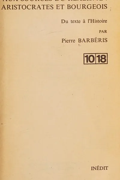 Capa de Aux sources du réalisme