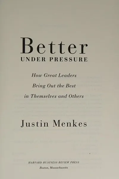 Capa de Better under pressure