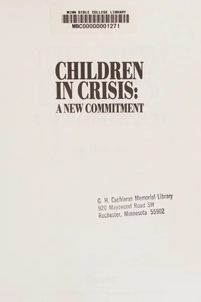 Capa de Children in Crisis