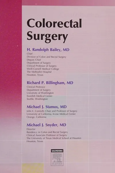 Capa de Colorectal surgery