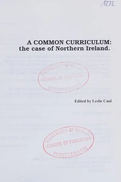 Cover of A common curriculum