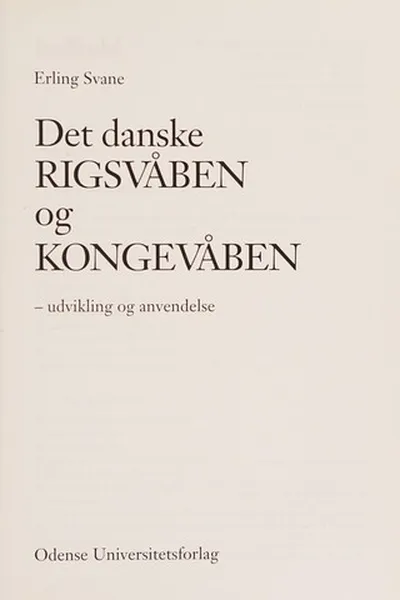 Capa de Det danske rigsvåben og kongevåben