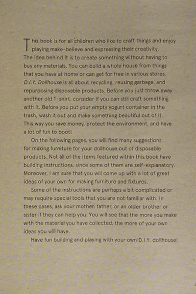 Capa de D.I.Y. dollhouse