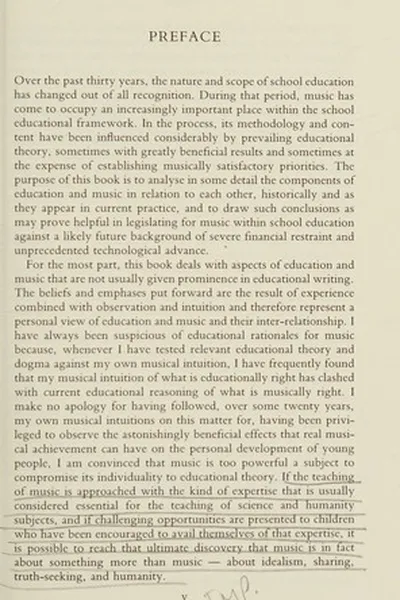 Capa de Education and music