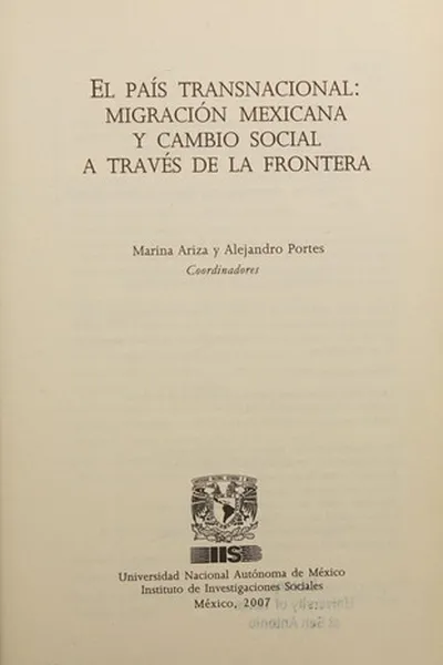 Capa de El país transnacional