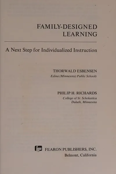 Capa de Family-designed learning