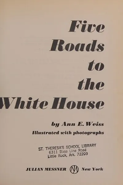 Capa de Five roads to the White House