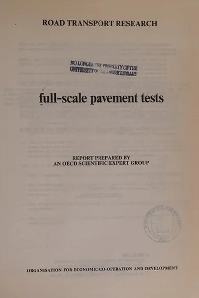 Capa de Full-scale pavement tests