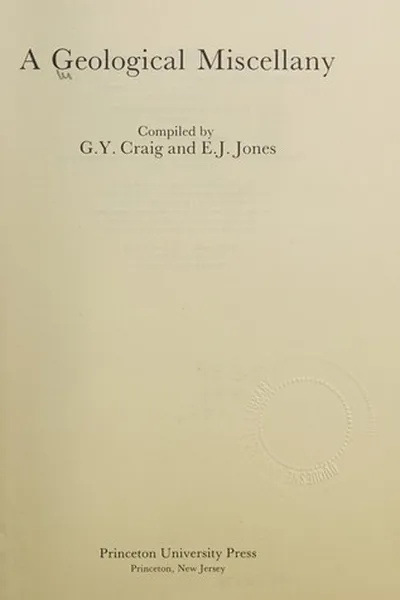 Capa de A Geological miscellany