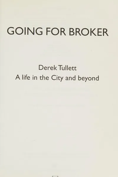 Capa de Going for Broker