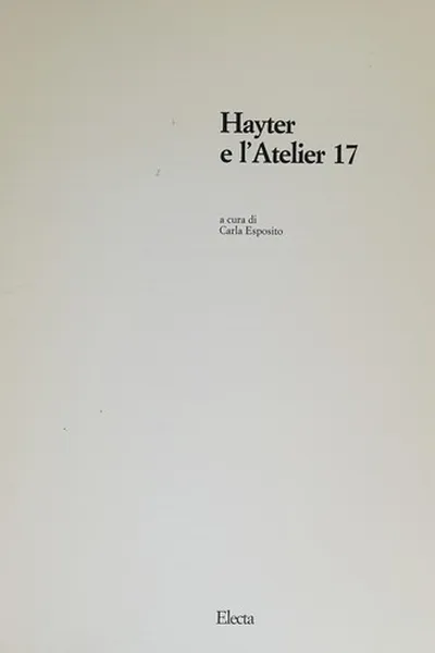 Capa de Hayter e l'Atelier 17