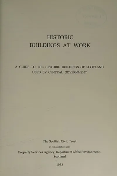 Capa de Historic buildings at work