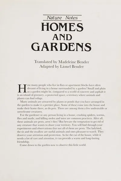 Capa de Homes and gardens