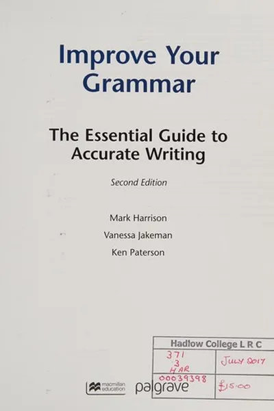 Capa de Improve Your Grammar