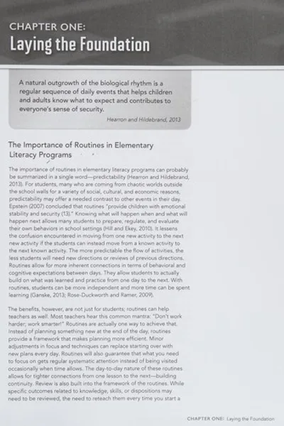 Capa de Intensifying Classroom Routines in Reading and Writing Programs