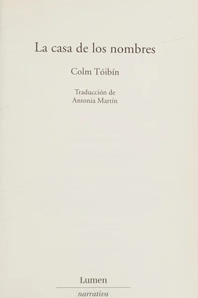 Capa de casa de los nombres
