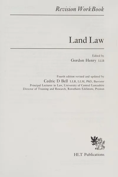 Capa de Land Law