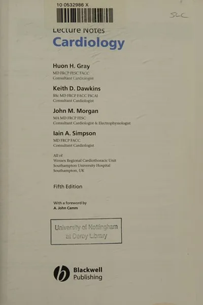 Capa de Lecture notes