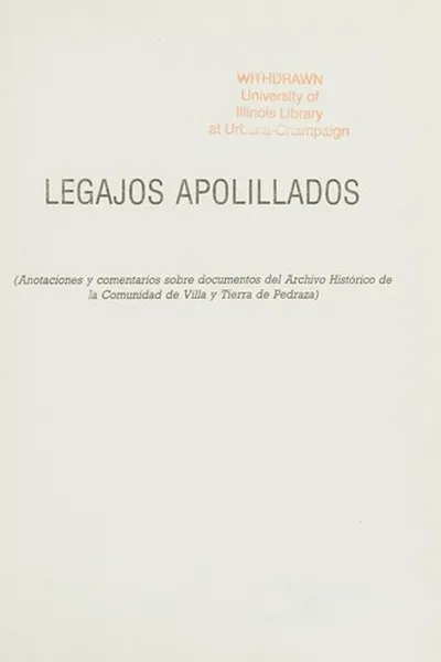 Capa de Legajos apolillados