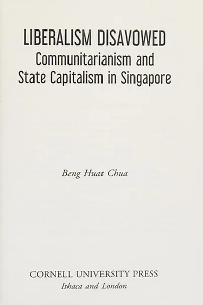 Capa de Liberalism Disavowed