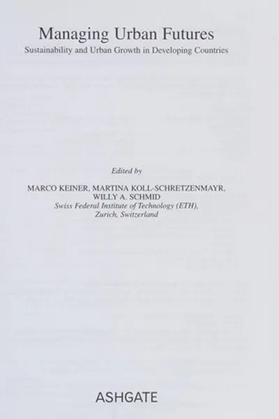 Capa de Managing urban futures