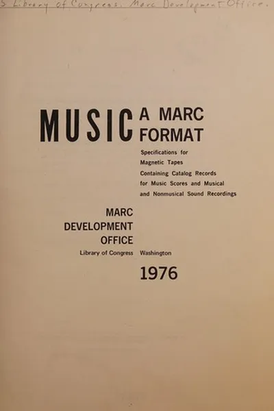 Capa de Music, a MARC format