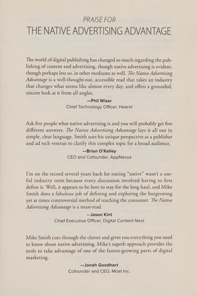 Capa de The native advertising advantage