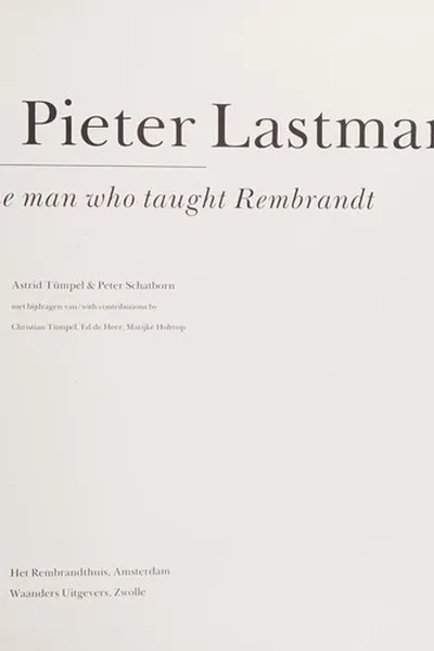 Capa de Pieter Lastman