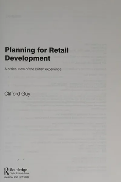 Capa de Planning for retail development