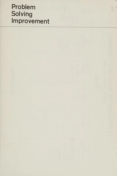 Capa de Problem solving improvement