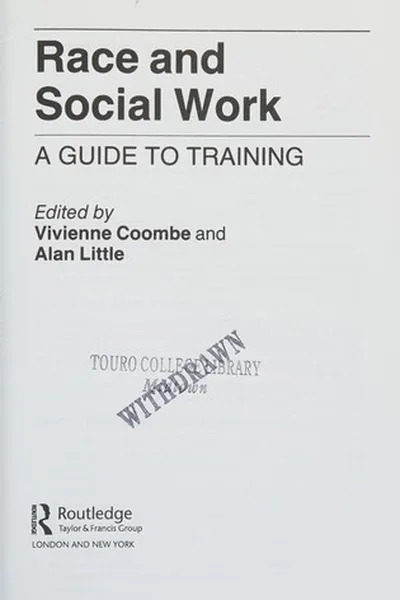 Capa de Race and Social Work
